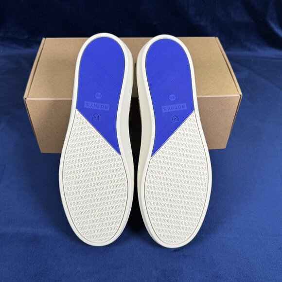 NIB Women's 10.5 Rothy’s The Original Slip On Sneaker Gold Twill 0610/0606 - Picture 5 of 5